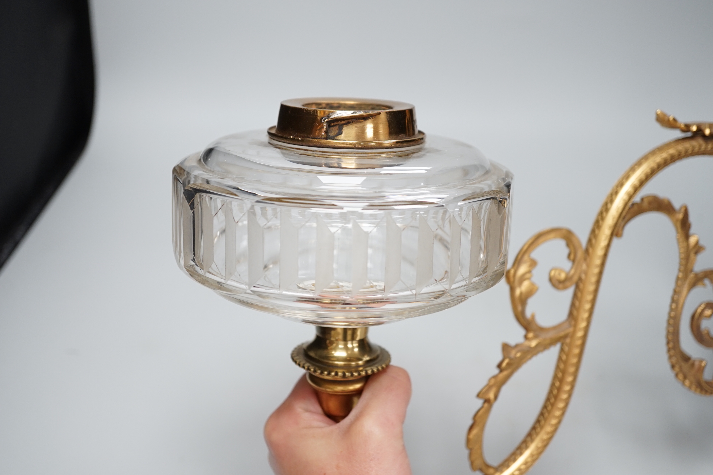 A Hinks & Sons gilt metal hall light